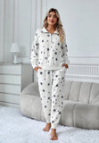 Richie House Women's Pajama Set 2-Piece Sleepwear Lounge Long Sleeve Zip PJ Set RHW4038