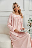 Richie House RH Nightgown Women's Long Sleeve Sleepwear Full Length Nightshirt Cotton Sleep Gowns RHW4058