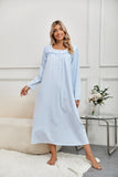 Richie House RH Nightgown Women's Long Sleeve Sleepwear Full Length Nightshirt Cotton Sleep Gowns RHW4058