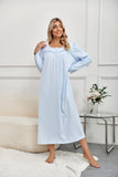 Richie House RH Nightgown Women's Long Sleeve Sleepwear Full Length Nightshirt Cotton Sleep Gowns RHW4058