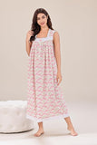 Richie House Women's Cotton Sleeveless Floral Sleepwear Dress Nightwear RHW4090