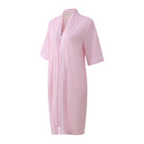 Richie House Women's Button Front Duster Zip up Bathrobes Short Nightgown with Pockets, S-3XL RHW4093