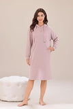 Richie House Womens Drawstring Lightweight Pullover Sweatshirt Hoodie Dress SLeepwear RHW4101