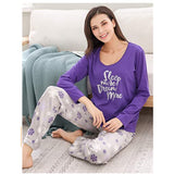 Richie House Women's Two-Piece Printed Comfy Fleece Long Sleep-Lounge Sleepwear Set Size S-XL RHW2864