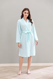 RH Women Robe Long Knit Bathrobe Soft Sleepwear Ladies Loungewear S-3XL RHW4009