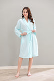 RH Women Robe Long Knit Bathrobe Soft Sleepwear Ladies Loungewear S-3XL RHW4009