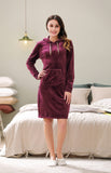 Richie House Sweatshirt Casual Pullover Womens Long Sleeve Hoodie Velour Dress RHW2885