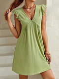 Richie House Summer Dress Sexy Backless Sleeveless Party Elegant Mini Dress Office Attire RHW4088