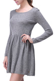 RH Women's Elegant Long Stretch Short Sweater Dress Jumper Outwear Top RH2061