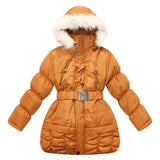 RH Puffer Winter Jacket Kids Girls Long Slim Hooded Warm Coat Ski 5-10T RH1118