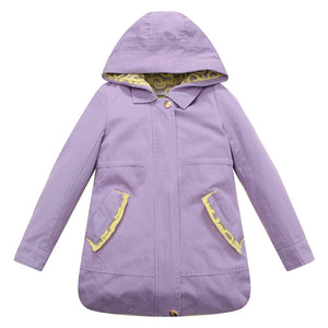 RH Girls' Zip Winter Long Jacket Hooded Puffer Ski Warm Coat with Trims RH1676