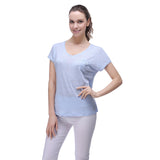 RH Women's Solid Casual Linen Shirt w/ Pocket Tee Summer Top Short Sleeve RH2022