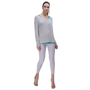 Richie House Women's Comfy Casual Long Sleeve Pullover Knit Loose Tops Sweatshirt RH2037