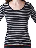 RH Women's Long Sleeve Striped Sweater Pullover Lightweight Top Outwear RH2052