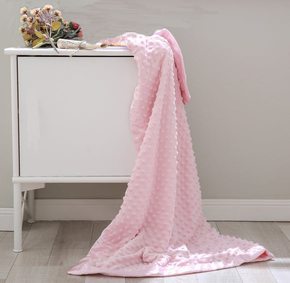 Richie House Baby's Cozy Pink Throw Blanket for Infant Crib RHB2855-A-30-40