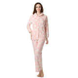 RH Women's Pajama Set Polka Soft Fleece Two-Piece Set Loungewear Sleep RHW2497