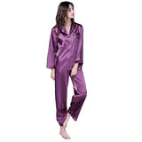 RH Two Pice Pajamas Set Satin Sleepwear Long Nightwear Lounge Pajama PJS RHW2742