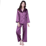 RH Two Pice Pajamas Set Satin Sleepwear Long Nightwear Lounge Pajama PJS RHW2742