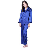 RH Two Pice Pajamas Set Satin Sleepwear Long Nightwear Lounge Pajama PJS RHW2742