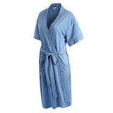 RH Robe Women's Short Sleeve Kimono Cotton Bathrobe Dressing Gown Sleep RHW2753