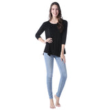 RH Women's Long Sleeve Soft Casual Pullover Relaxed-Fit Shirt Tee Tops RHW2767