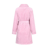 Richie House Women’s Above the Knee Pink Robe Collared Lounge Sleepwear Housecoat RHW2808