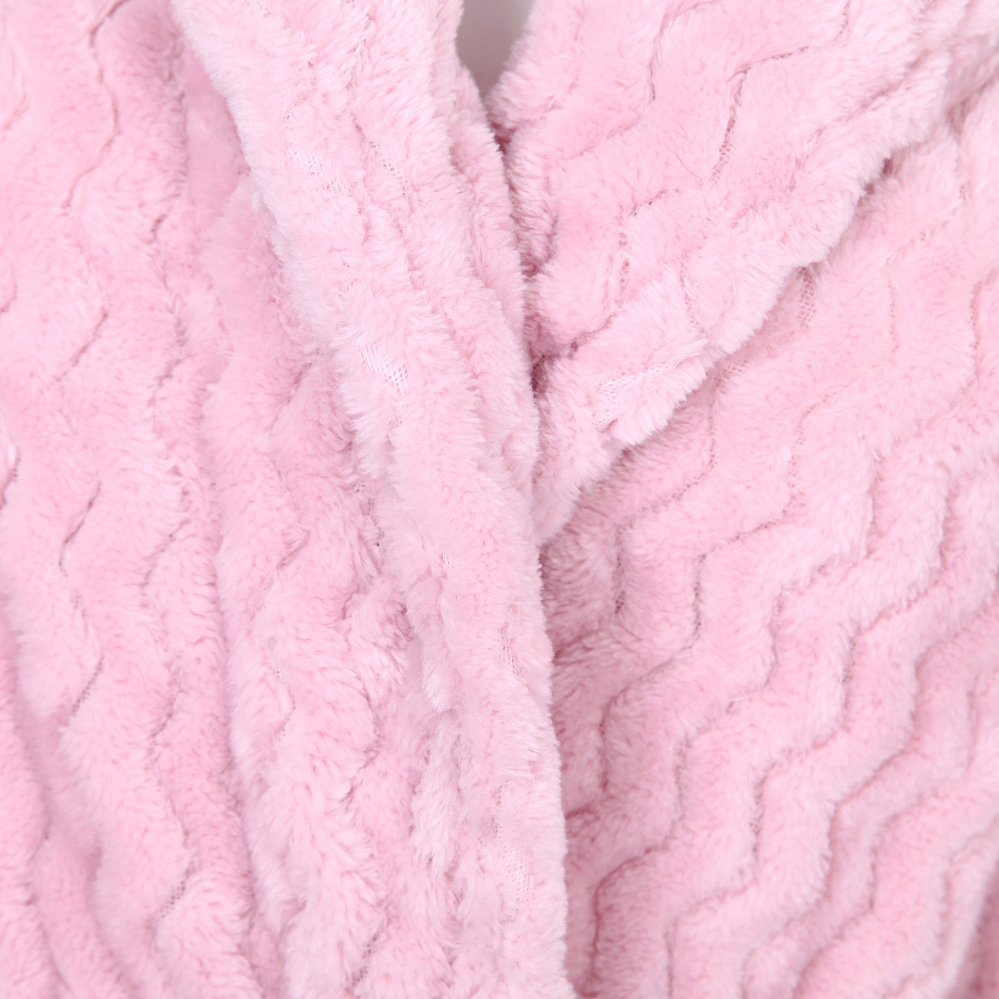 Richie House Women’s Above the Knee Pink Robe Collared Lounge Sleepwear Housecoat RHW2808