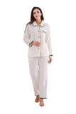 RH Women's Pajama Set Button Soft Fleece Two-Piece Set Loungewear Sleep RHW2822