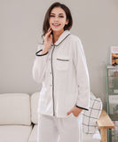 RH Women's Pajama Set Button Soft Fleece Two-Piece Set Loungewear Sleep RHW2822