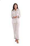 RH Women's Pajama Set Button Soft Fleece Two-Piece Set Loungewear Sleep RHW2822