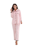 RH Women's Pajama Set Button Soft Fleece Two-Piece Set Loungewear Sleep RHW2822