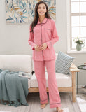 Richie House Ladies Pyjama Cotton Pj's Womens Set Long Sleeve Nightwear Loungewear RHW2846