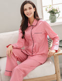 Richie House Ladies Pyjama Cotton Pj's Womens Set Long Sleeve Nightwear Loungewear RHW2846