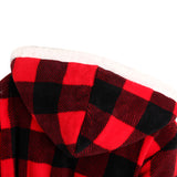 RH Women's Warm Red Plaid Fleece Night Robe Dressing Gown Lounge Bath RHW2876