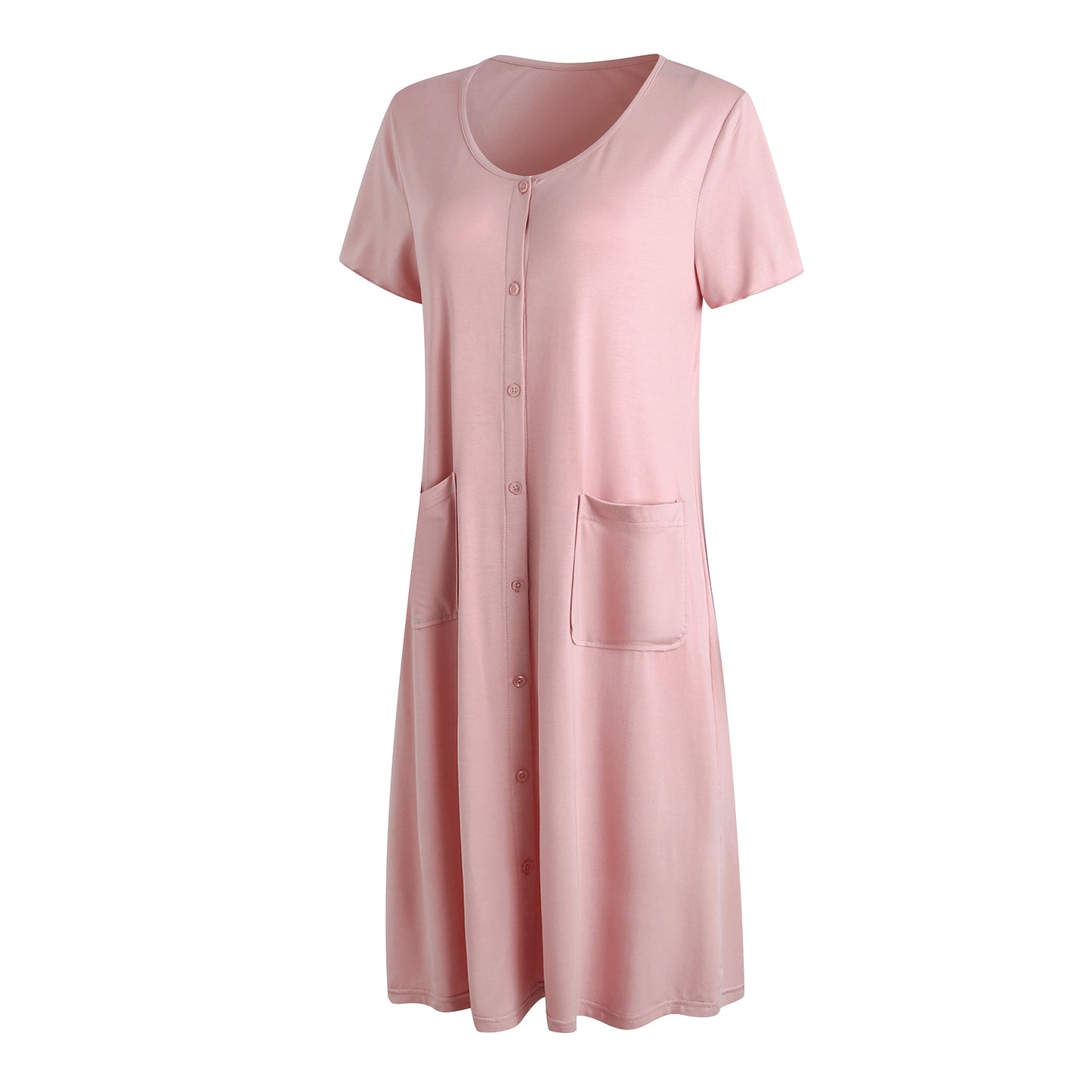 RH Womens Sleepwear Short Nightgown Button Down Pajama Nightshirt Housedress S-XXL RHW2896