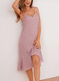 Richie House Sleeveless Women's Nightgown Printed Floral Sexy Strappy Lingerie Top RHW2910