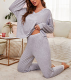 RH Women’s Pyjama Set Super-Soft Long Sleeve Top Pants Night Pajama RHW2927-A