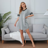 Richie House RH Womens Sleepwear Short Sleeve Nightgowns Sleepshirt Loose Nightshirt Loungewear RHW2929