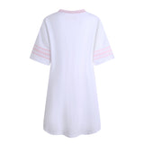 Richie House RH Womens Sleepwear Short Sleeve Nightgowns Sleepshirt Loose Nightshirt Loungewear RHW2929