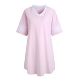 Richie House RH Womens Sleepwear Short Sleeve Nightgowns Sleepshirt Loose Nightshirt Loungewear RHW2929