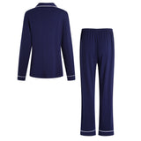 RH Women Pajamas Set Button Down Sleepwear Long Sleeve Long Pants Pj Set RHW4013