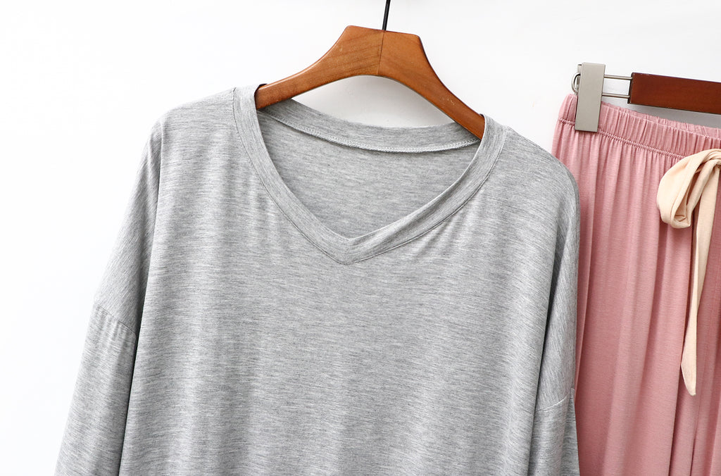 RH Pajamas Set Women Capri 3/4 Sleepwear Soft Casual Loungewear Pjs Set RHW4017