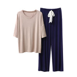 RH Pajamas Set Women Capri 3/4 Sleepwear Soft Casual Loungewear Pjs Set RHW4017