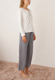 RH Women's Pajamas Sets Long Sleeve with Striped Pants Sleepwear Pj Set RHW4023