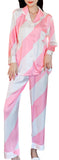 RH Pajamas Set Long Sleeve Womens Button Down Sleepwear Soft Pj Set S-L RHW4033