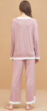 RH Womens Pajama Set Long Sleeve Sleepwear Scoop Neck Pjs Sets S-XXL 2 Pc set Lounge RHW4044