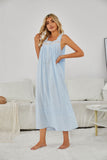 Richie House Women's SLeeveless Knit Cotton Housedress Duster Sundress Nightgown Pajama RHW4056