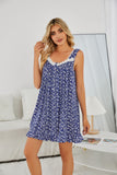 Richie House Women's Nightgown Floral Sexy Sleeveless Sleepwear Sleep Nightshirt S-XXL RHW4057