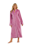 RH Sleepwear Women's Zipper Front Robe Full Length Long Sleeve Duster House Night S-XXL RHW4060