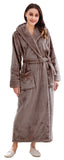 RH Robe Womens Long Hooded Bathrobe Plush Fleece Winter Sleepwear S-XL RHWN2233